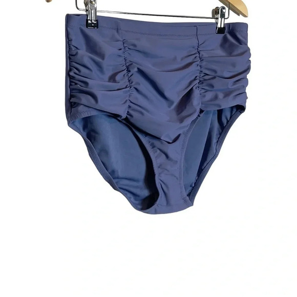 Raisins Curve Ruched Bikini Bottoms Size 18W Tummy Control Gray - Picture 5 of 10